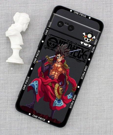 One Piece Luffy Art For Google Pixel 9 8 7A 7 6A 6 5A 5 4 4A XL 5G Black Silicon Shockproof Shell Cover Phone Case