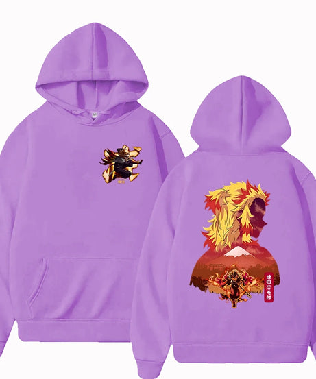 New Anime Rengoku Kyoujurou Printed Hoodies Men/women Sweatshirts Casual Fashion Y2K Fleece Hoodie Personality Pullover
