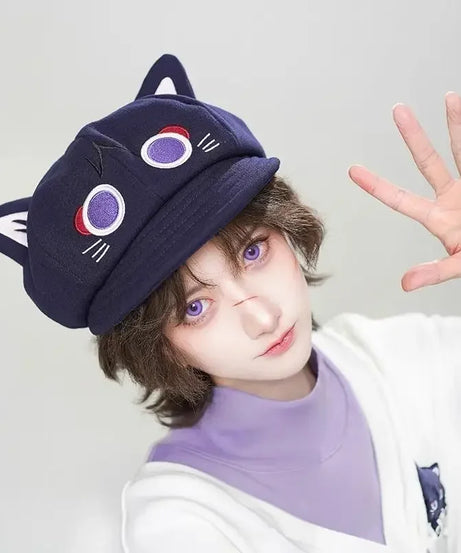 Cute Cat Berets hat for Women Sunsyea Genshin Impact Merch MiHoYo Original Wanderer Fairy Tale Cosplay Cat Hat