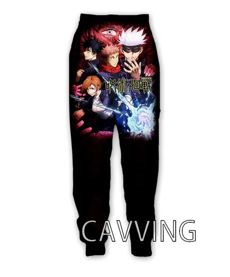 New Fashion 3D Print Anime Jujutsu Kaisen Casual Pant Sport Sweatpants Straight Pants Jogging Pants Trousers for Women/Men