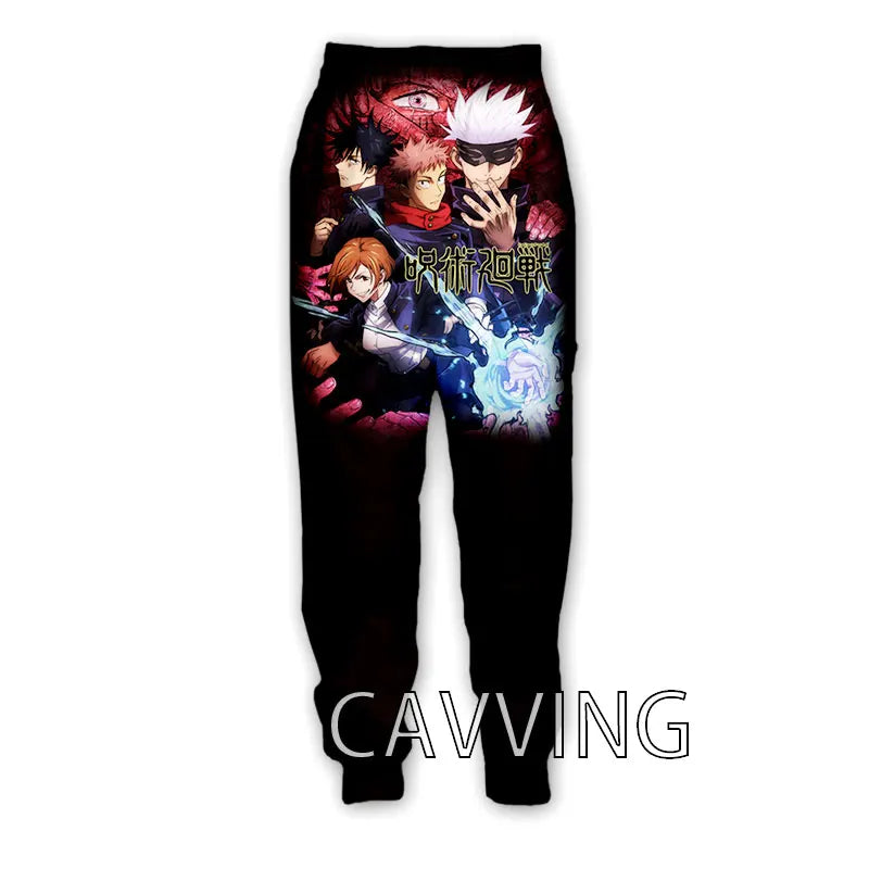 New Fashion 3D Print Anime Jujutsu Kaisen Casual Pant Sport Sweatpants Straight Pants Jogging Pants Trousers for Women/Men