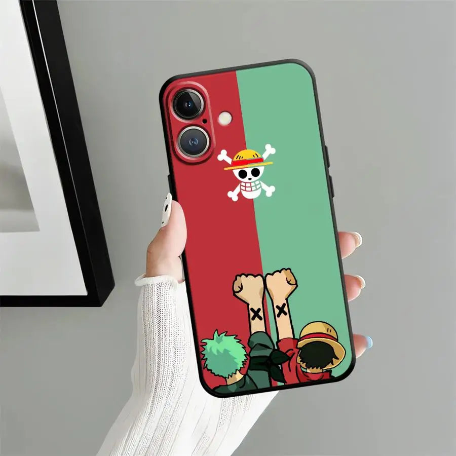 Soft Back Phone Cover Case for iPhone 14 17Air 17 16 Pro Max 15 Plus X XS XR 7 8 13 Mini 11 12 SE Anime Character Cool
