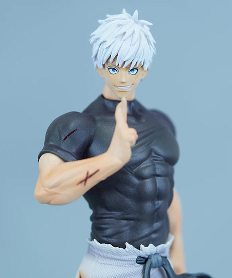 23cm Jujutsu Kaisen Satoru Gojo Action Figure Exquisite Three Head Statue PVC Anime Collectible Model Toy Desktop Ornament Gift