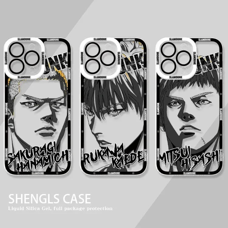 Anime Cool Slam Dunk Case For Xiaomi 13T 12T 11T 10T 14 13 12 11 Lite 5G NE POCO F6 X6 Pro X3 NFC X5 X4 GT F3 F4 F5 M6 M5S C65