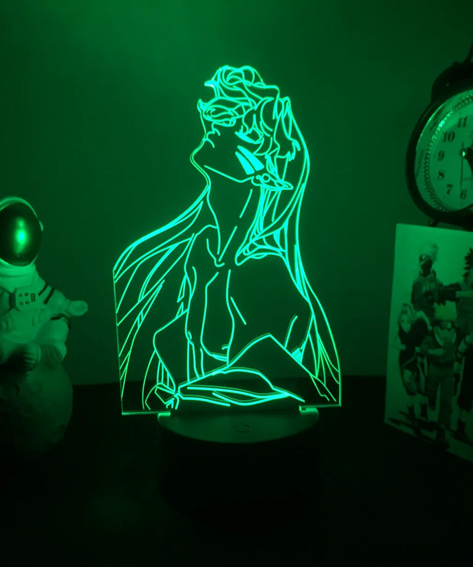 3D Led Nightlight Anime Inuyasha for Child Bedroom Decor Lighting Birthday Gift