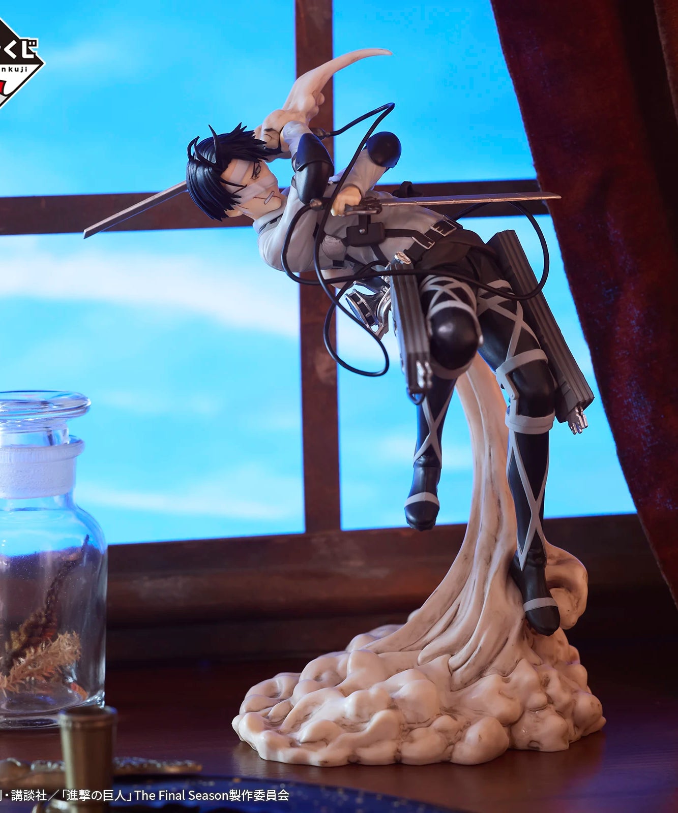 Attack on Titan Rumbling Ichiban KUJI Levi Hange Zoe Eren Mikasa Armin PVC Anime Action Figures Model Toys