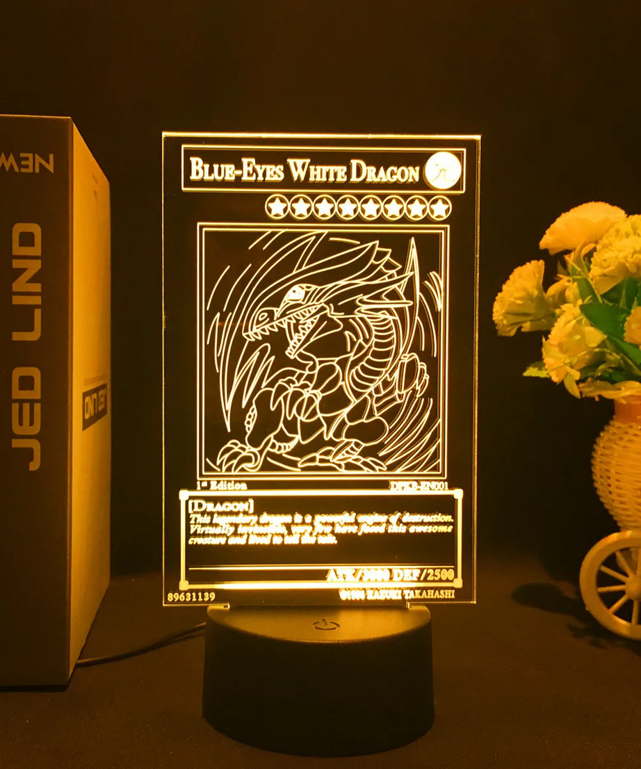 Anime Action Figure Led Night Light Manga Yu Gi Oh Dark Magician Girl for Kid Bedroom Decor Lamp Kawaii Room Decor Light