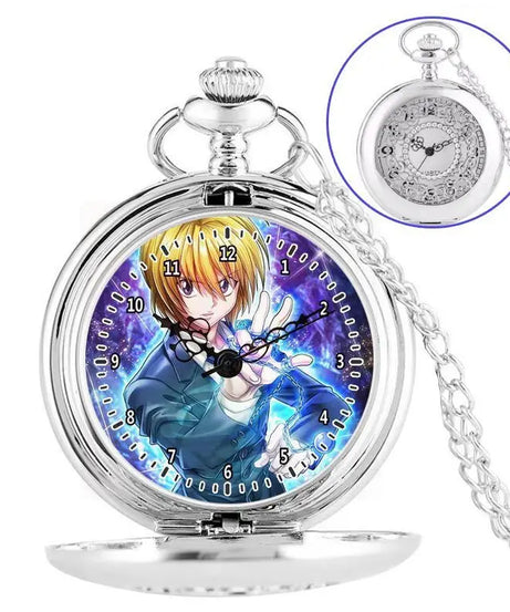 Anime two-dimensional full-time hunter pocket watch Killua Kura pickup Xiaojie personality necklace watch holiday gift