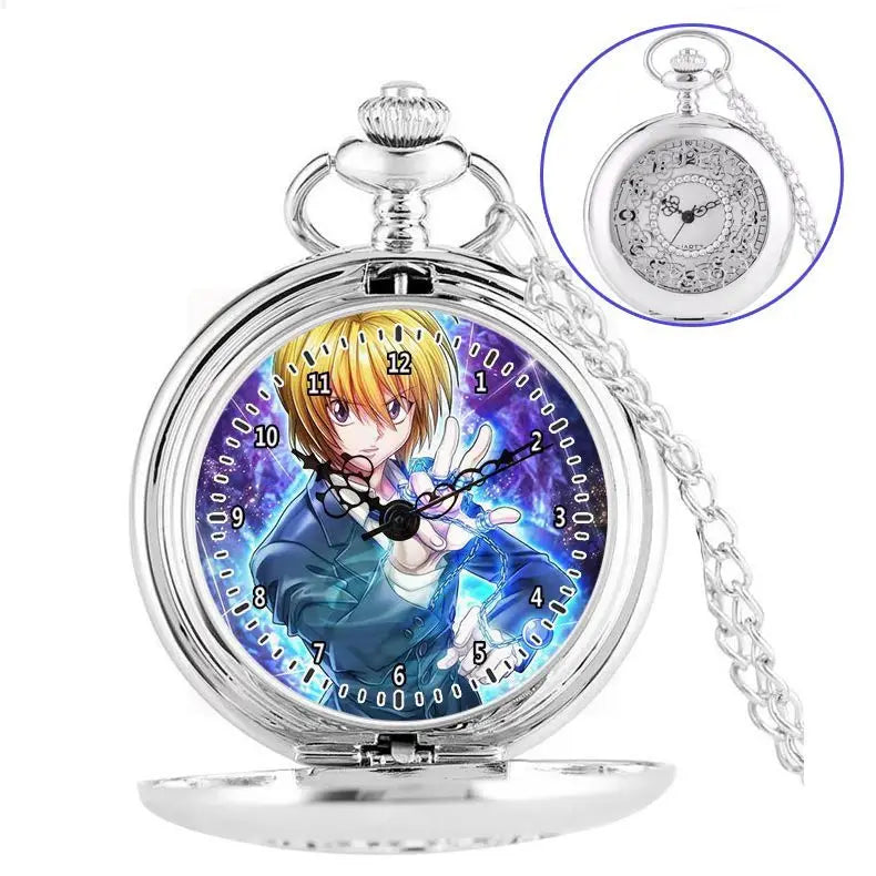 Anime two-dimensional full-time hunter pocket watch Killua Kura pickup Xiaojie personality necklace watch holiday gift