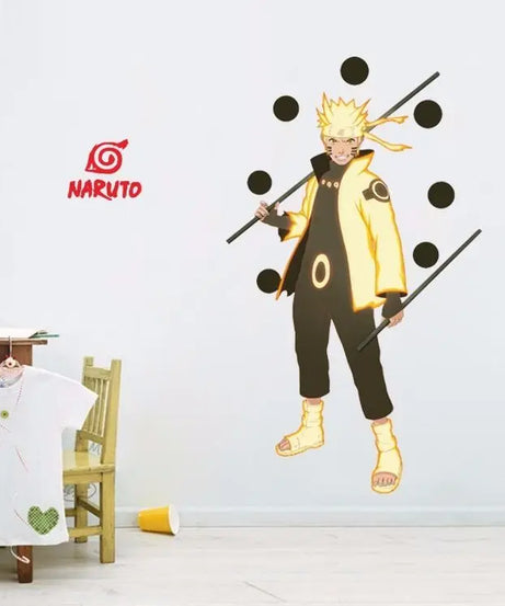 Naruto 3D Stereoscopic Wall Sticker Personality Naruto Student Dormitory Poster Wallpaper Self Adhesive Interior Decoration