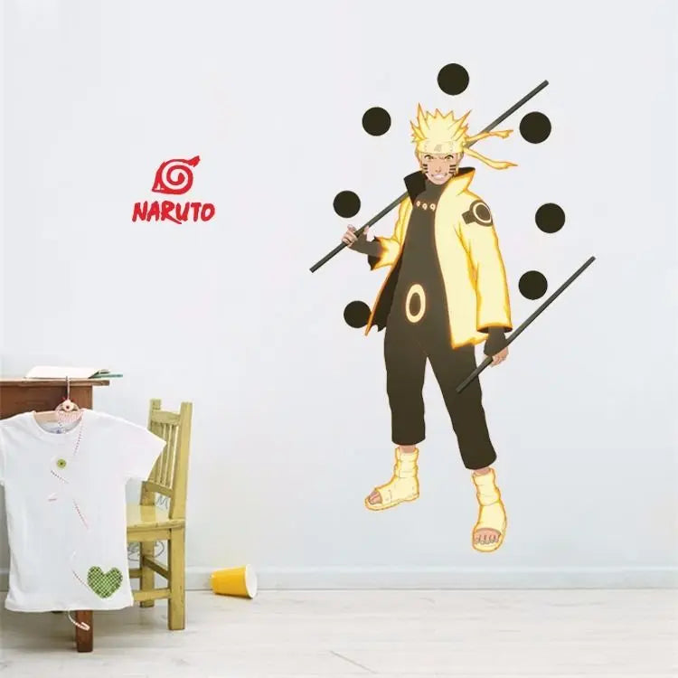 Naruto 3D Stereoscopic Wall Sticker Personality Naruto Student Dormitory Poster Wallpaper Self Adhesive Interior Decoration