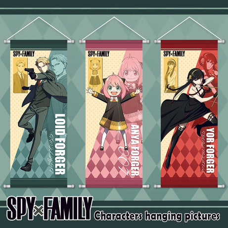 Spy X Family Scroll Silk Poster - Anime Wall Decor