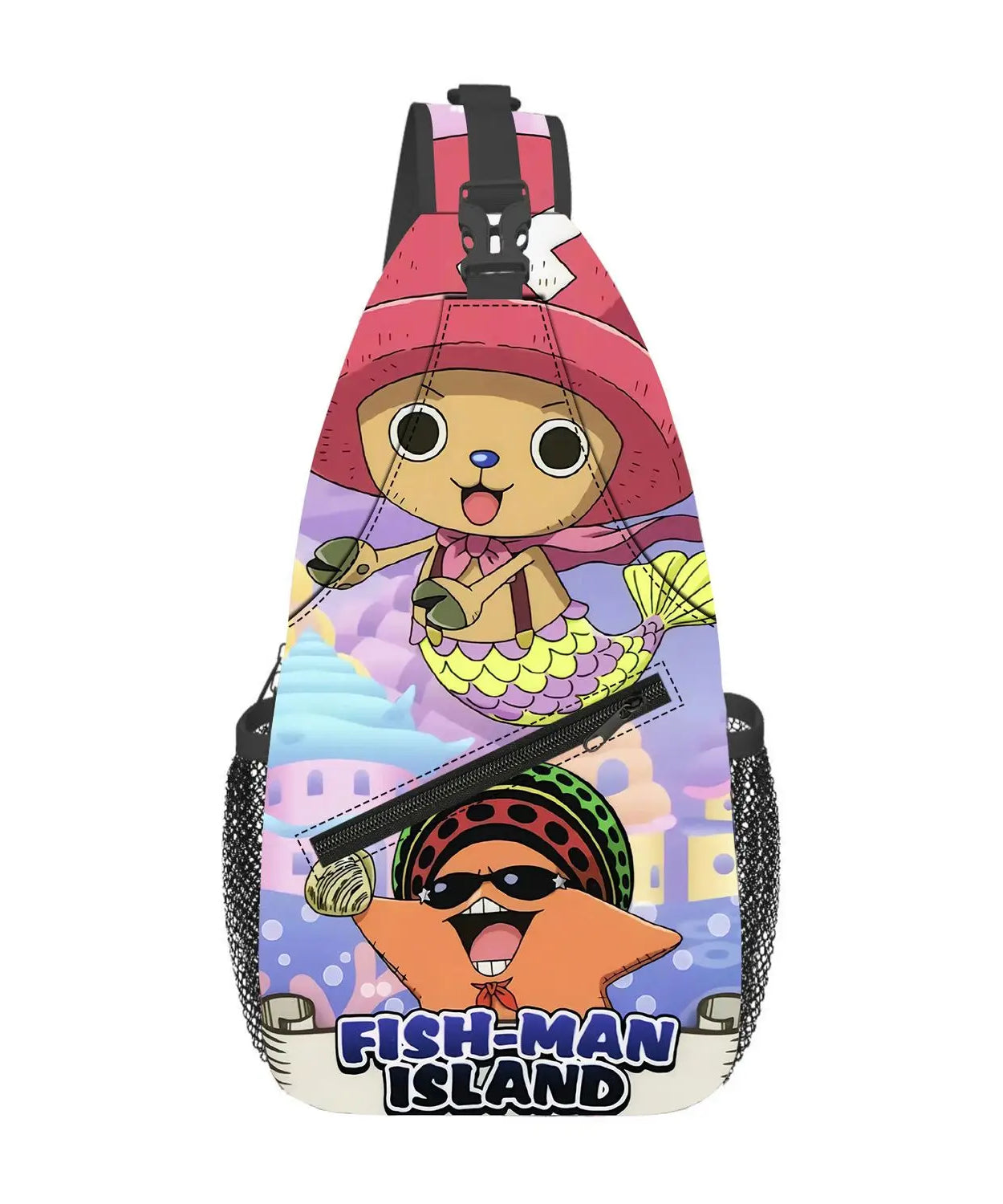 New One Piece Animation Peripheral Kawaii Chopper Portable Large Capacity Crossbody Bag Cute Creative Waist Bag Gift Wholesale