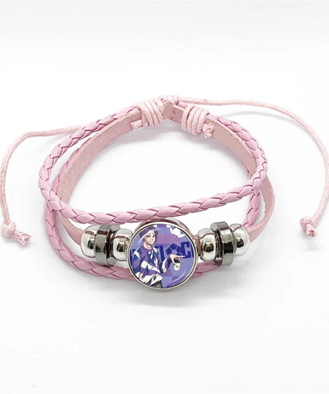 Anime Blue Lock Isagi Yoichi Chigiri Bachira Leather Bracelet Cosplay Unisex Adjustable Punk Wristband Jewelry Props