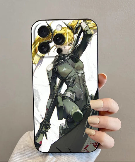 Anime K-Kaiju No. 8 Cool For iPhone 15 14 13 12 11 XS XR X 8 7 SE Pro Max Plus Mini Black Soft Phone Case