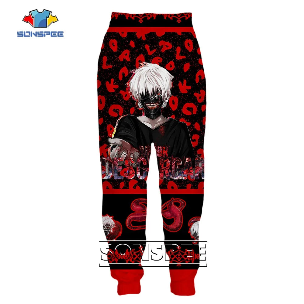 Tokyo Ghoul 3D Print Sweatpants for Women