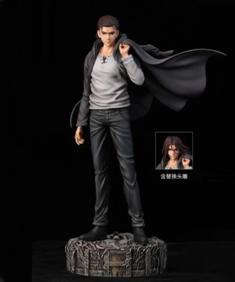 30cm Attack On Titan Max Power Eren Jaeger Gk Figure Model Kit Anime Peripheral Double-Headed Toy Collectible Ornament Boy Gift