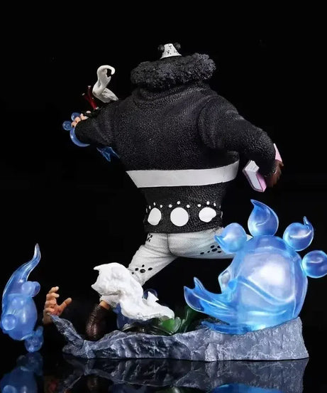 32cm One Piece Anime Figure Bartholemew Kuma Figurine 2 Hands With Light Statue Collection Decoration Ornaments Model Toys Gift