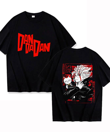 New Anime Dandadan Print T Shirt Women Men Short Sleeve Tops Tees Summer Fashion Loose Casual T-shirt