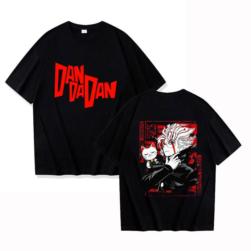New Anime Dandadan Print T Shirt Women Men Short Sleeve Tops Tees Summer Fashion Loose Casual T-shirt
