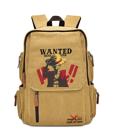 Anima One Piece Peripherals Luffy Ace Premium New Rucksack School Bag Trendy Large Capacity Backpack Bag Birthday Fan Gift