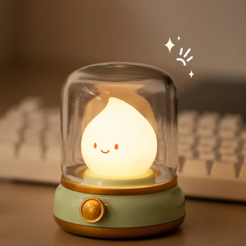 Mini LED Night Lamp — USB Rechargeable Desk Light