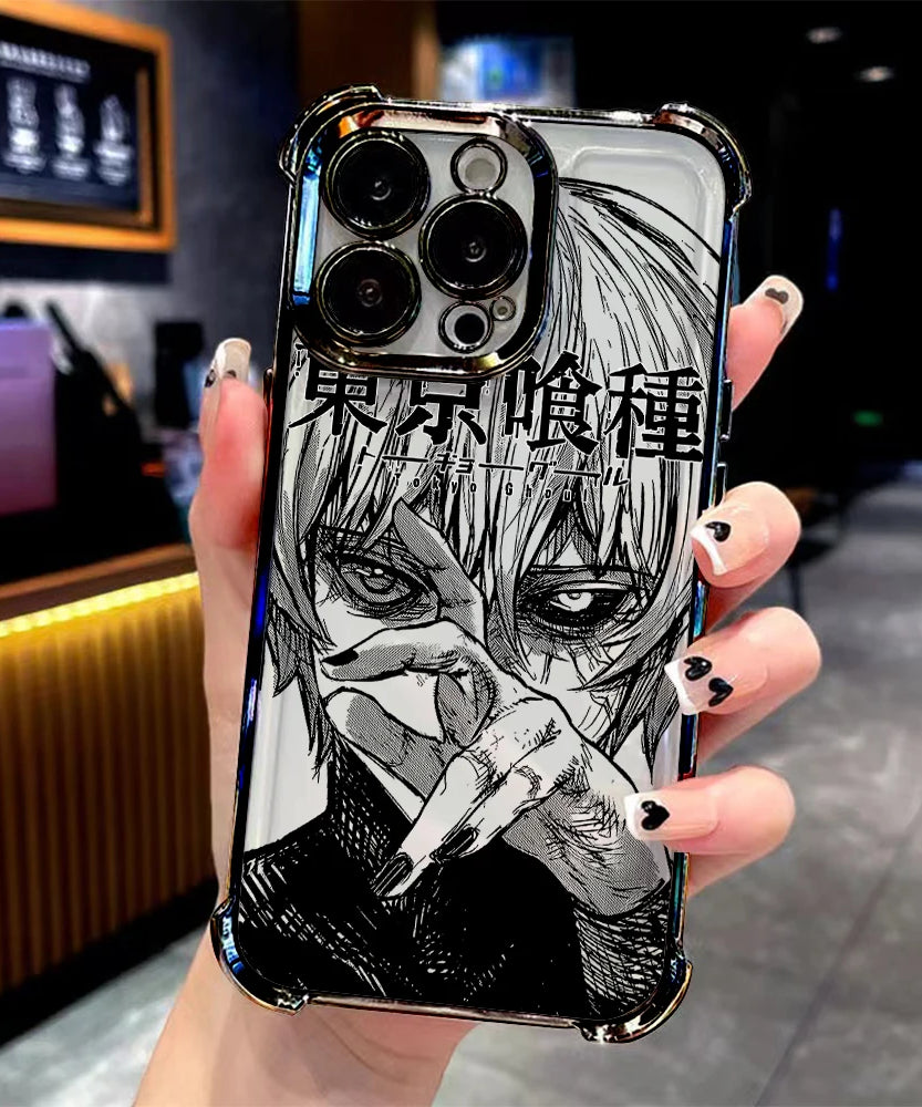 Anime Tokyo Ghoul Kaneki Ken Clear Case for iPhone 17 Air 16 E 15 14 Plus 13 12 Mini 11 Pro Max Acrylic Silicone Cover