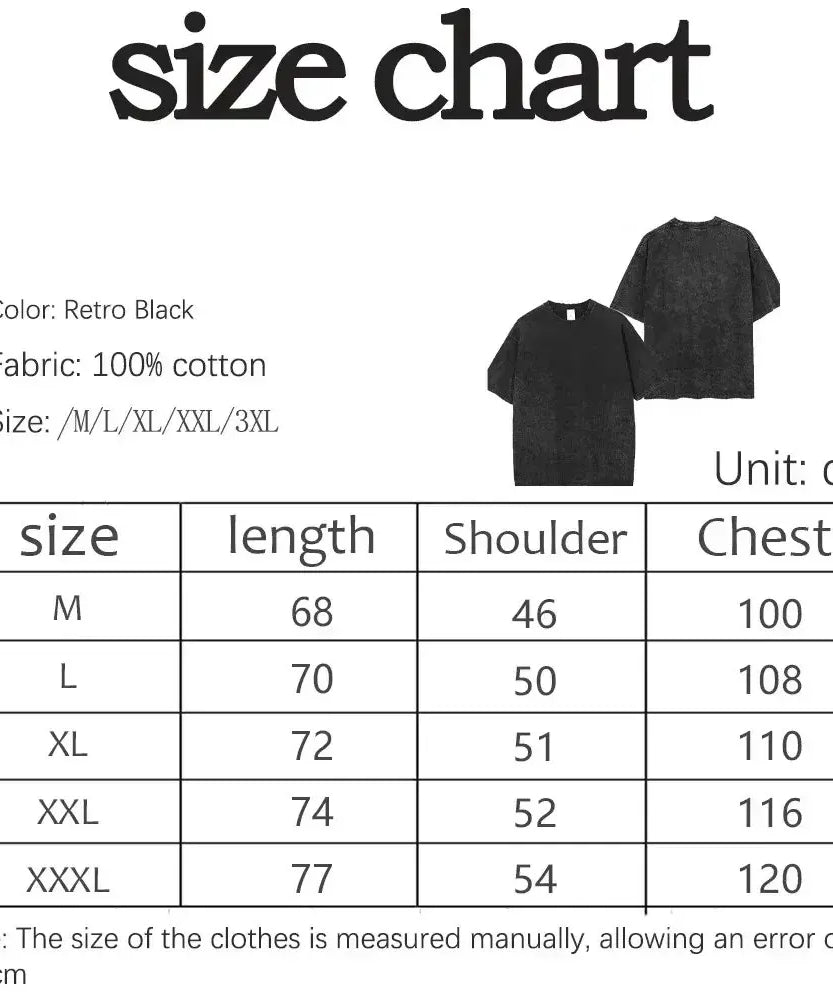 One Piece Skull Short Sleeve Tee Anime Washed Vintage Graphic T-Shirt Man Women Casual Tops Summer Y2k Streetwear