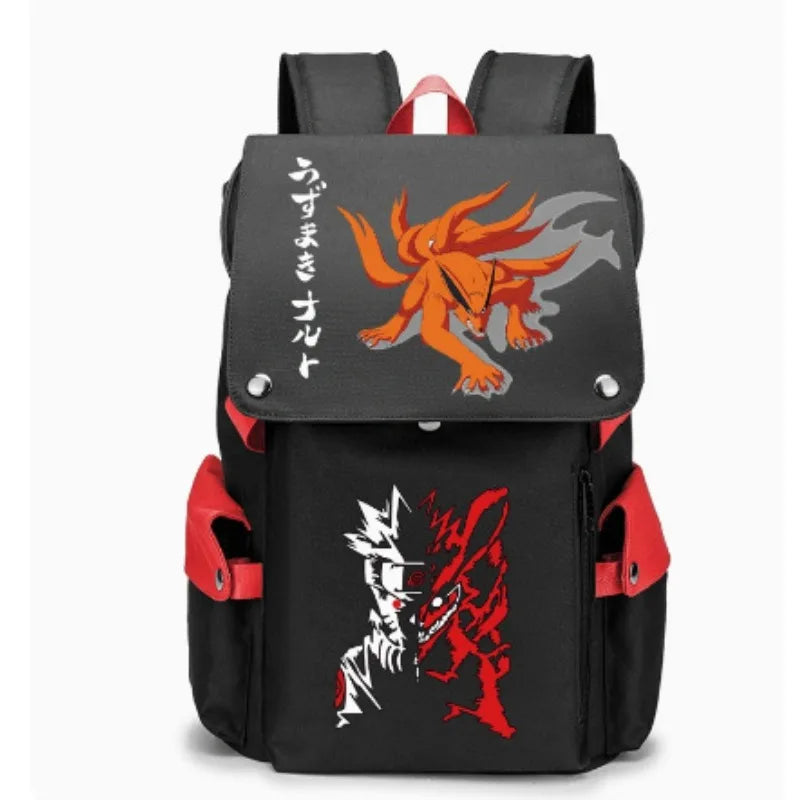 Naruto Anime Laptop Backpack – Large Capacity Travel & School Bag