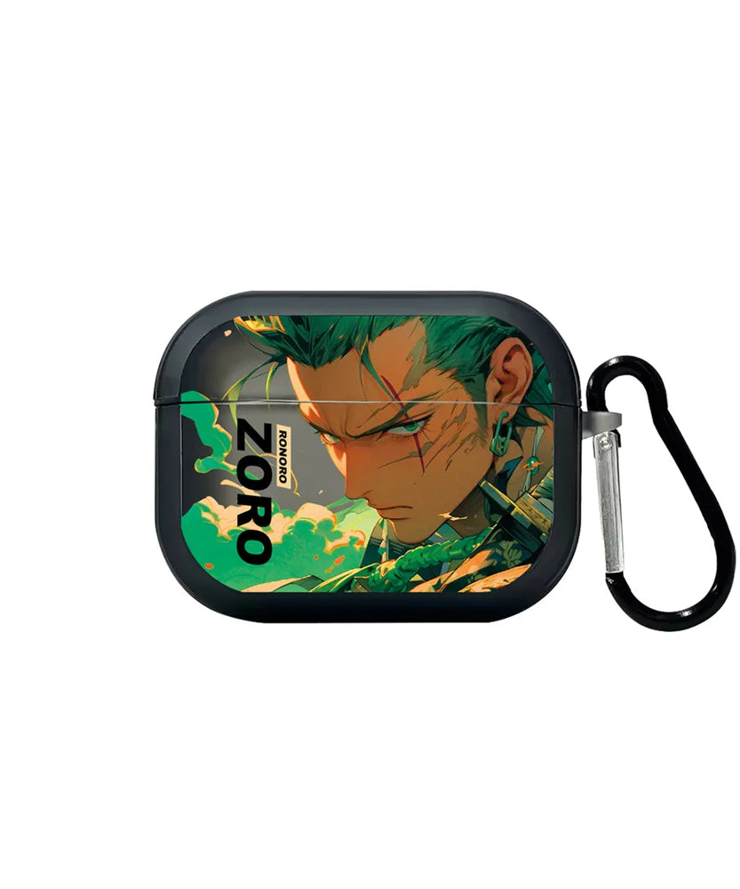 Anime One Piece Luffy Zoro Earphone Case For AirPods 4th 3rd 2nd Pro Pro2 Headphone Headset Wireless Protection Cover Funda