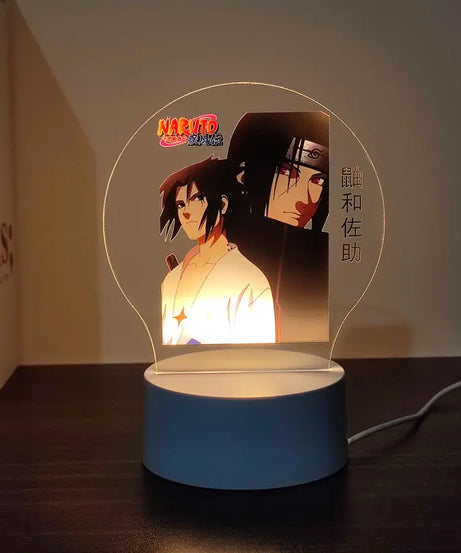 New Animation Naruto anime peripheral light-up stand night light Naruto Sasuke Uchiha Itachi Gaara Kakashi Tsunade holiday gift