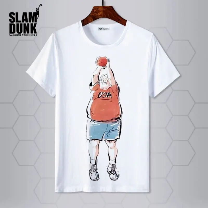 Slam Dunk T-shirt Sakuragi Hanamichi Akagi Haruko Rukawa Kaede Mitsui Hisashi Ryota anime basketball short-sleeved clothes gift