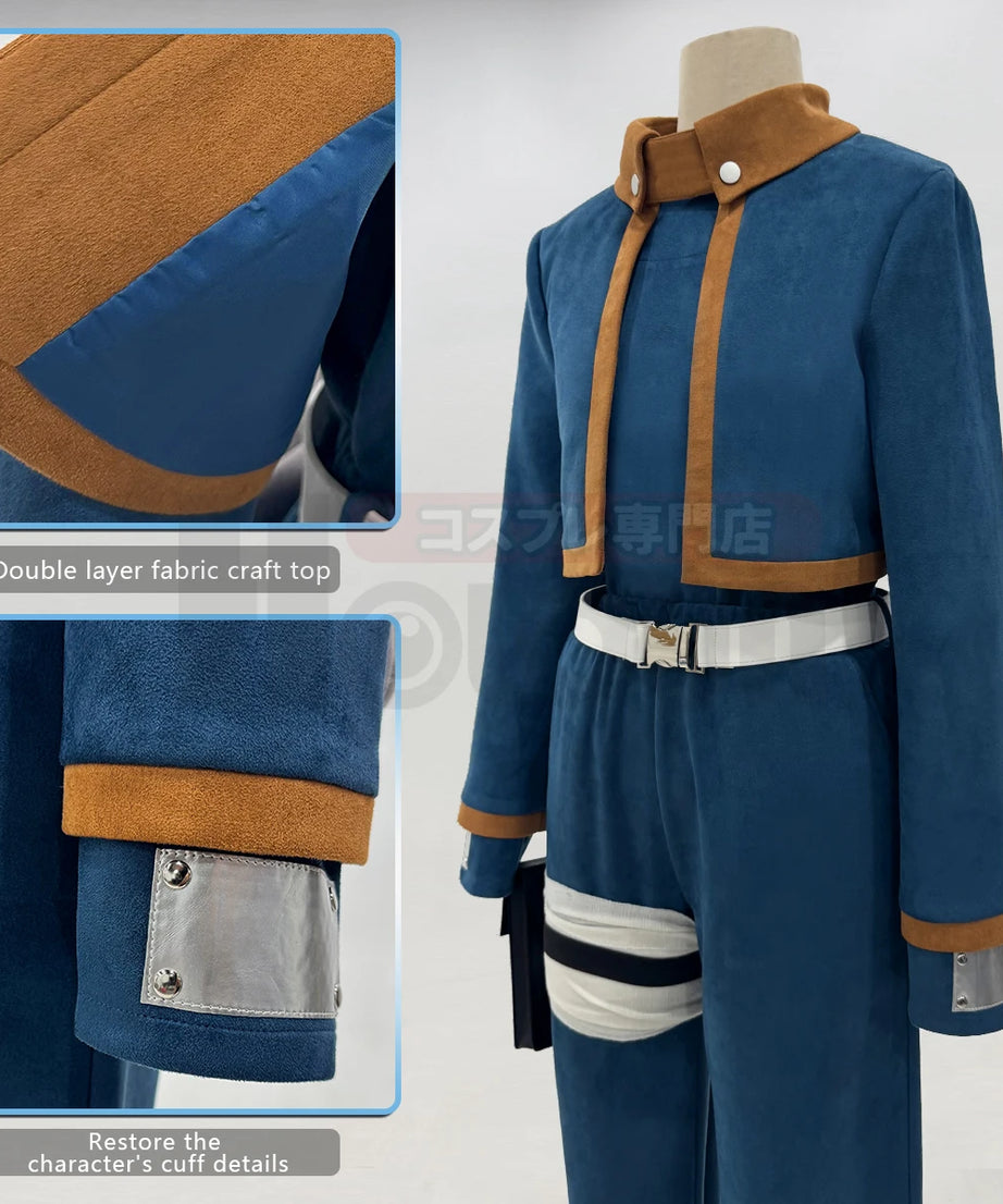 Anime Uchiha Obito Cosplay Costume Top Shirt Pants Waist Bags Animation Convention Halloween Christmas Adult Version