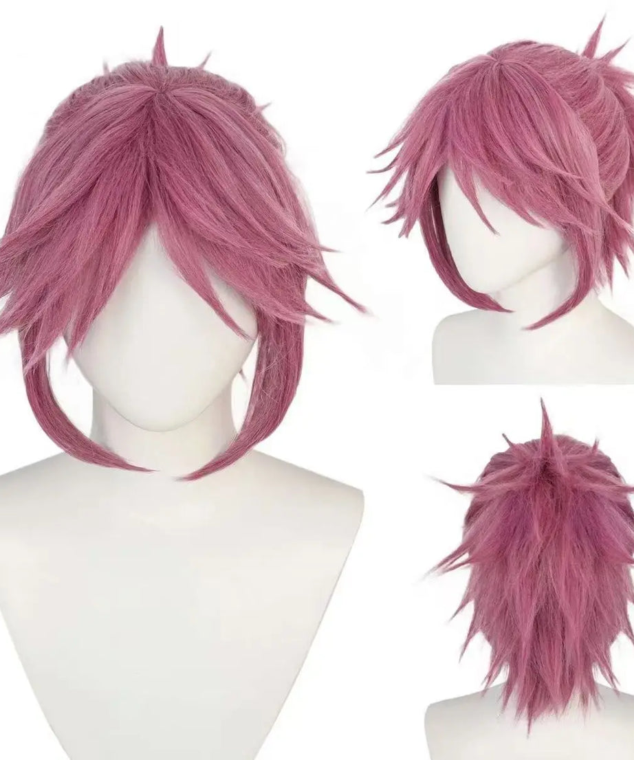 Machi Komacine Cosplay Costume Pink Wig Halloween Carnival Costumes for Women Anime Cosplay Outfits Dress