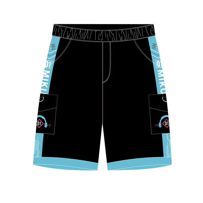 New Hot Sale Pant Anime Mikuu Men Women Cotton Casual Pants Black Pants Men Cargo Pants Sweatpant Fashion shorts Unisex