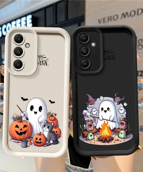Case for Samsung A54 A52 A14 A53 A12 A13 A23 A71 A34 A51 A13 A33 A15 A32 A22 A55 A24 Phone Case Happy Halloween Ghost