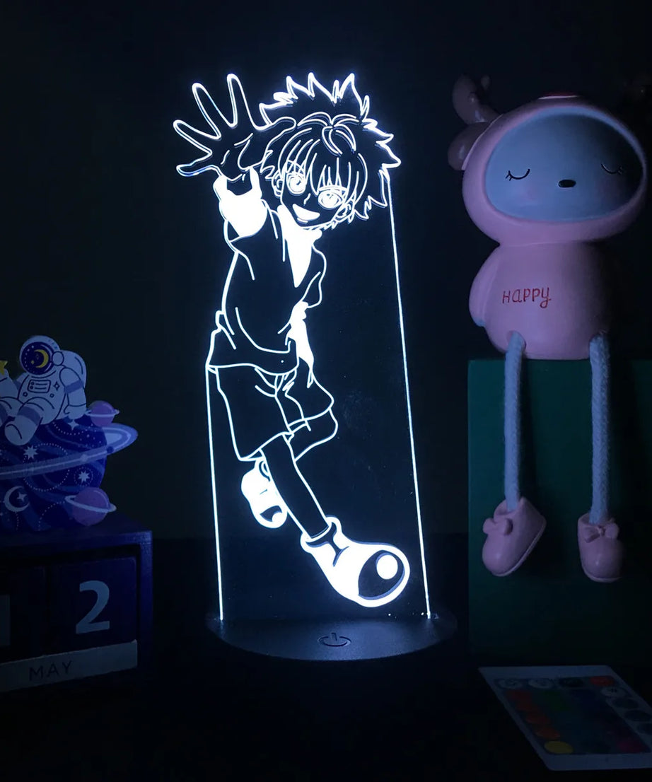 Anime Hunter X Hunter Led Night Light Killua Zoldyck Figure Nightlight Color Changing Usb Battery Table 3d Lamp Gift for Kids
