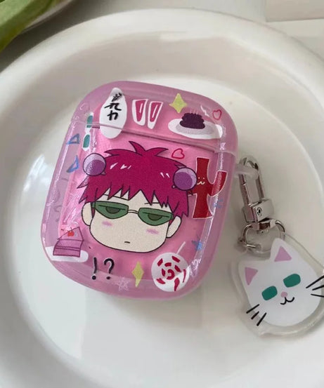 Anime Saiki Kusuo Creative Peripheral Apple Wireless Bluetooth Airpods Pro Generation 1 Headset Case Generation 2 Generation 3