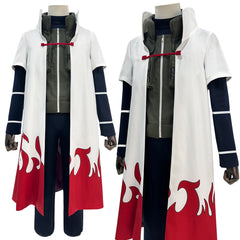 Anime Minato Namikaze Cosplay Costume – Cloak, Vest, Shirt, Pants & Pouch Set
