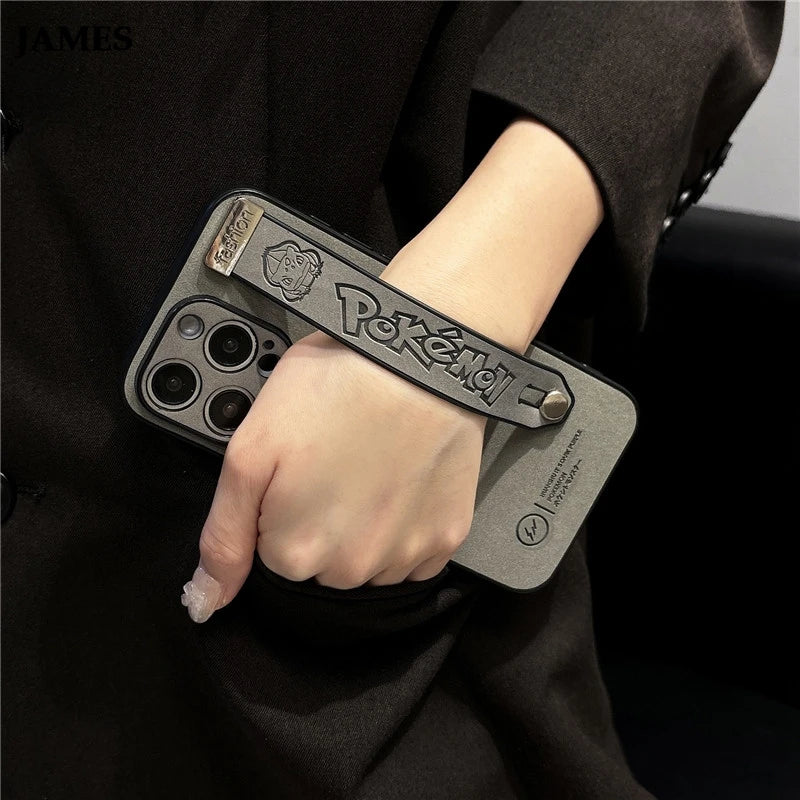 Gengar, Bulbasaur & Squirtle iPhone Case – Pokémon Laser Emboss Leather Cover