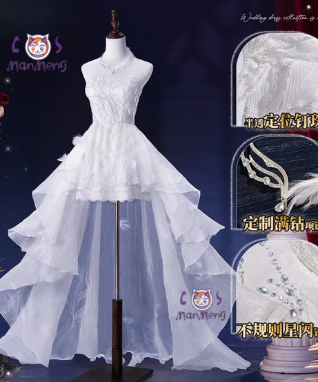 Game Love and Deepspace Heroine MC Xavier Anime Cosplay New Women wedding dress uniform Zayne Rafayel Sylus Halloween Party suit