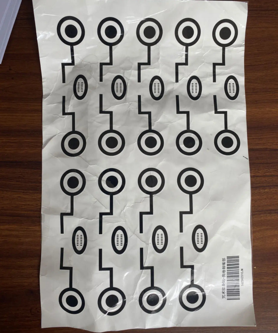 Anime Jujutsu Kaisen Ryomen Sukuna Full Body Tattoo Cosplay Waterproof Sticker Halloween Masquerade Fake Tattoo Stickers Prop