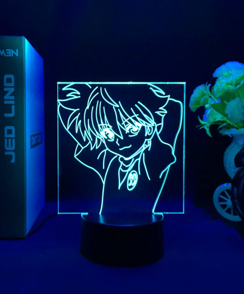 Anime Hunter X Hunter Led Night Light Killua Zoldyck Figure Nightlight Color Changing Usb Battery Table 3d Lamp Gift for Kids