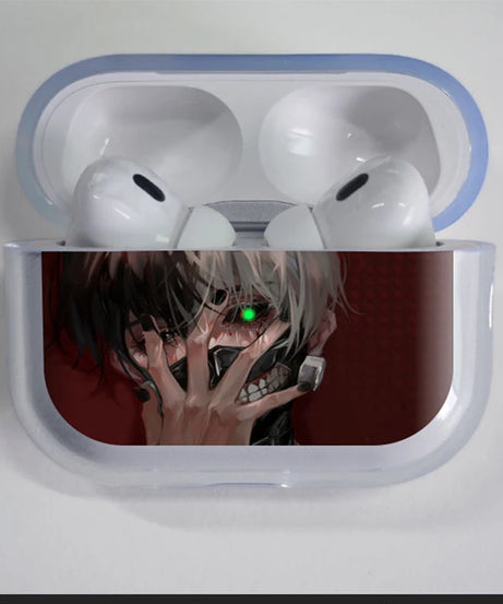 Anime Tokyo Ghoul black Matte Airpods Case for Airpods 3 2 1 Bluetooth Headphone Cover Kaneki Ken For Airpods Pod Case
