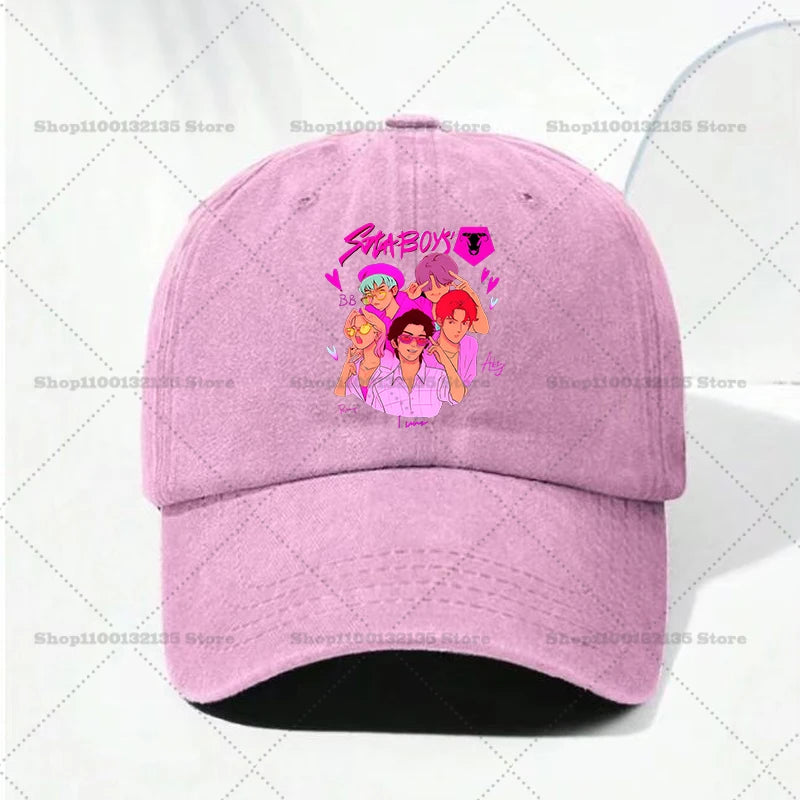 Kpop Demon Hunteres Baseball Cap for Girls Boys Summer Adjustable Sun Hat Anime Cute Retro Sunbonnet Adult Women Headgear Gift