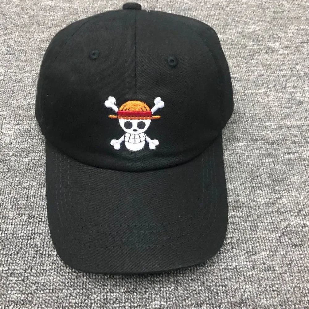 High Quality Anime ONE PIECE Capsule Snapback Cap Cotton Baseball Cap For Men Women Hip Hop Dad Hat Bone Garros