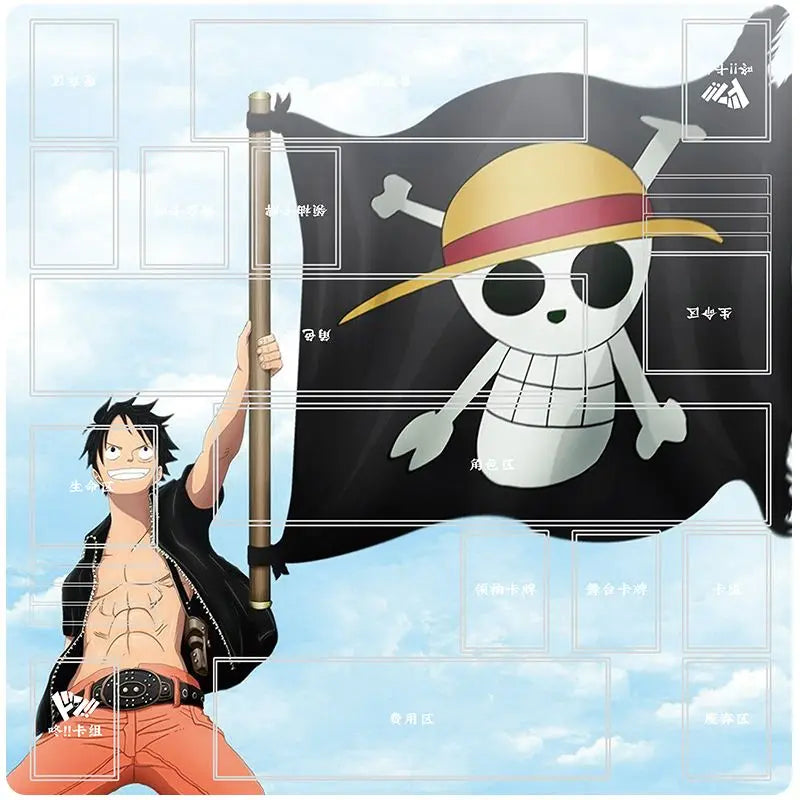 Anime Playmat DIY OPCG Two-player Card Pad New ONE PIECE Duel Plate Luffy Rubber Card Pad Battle Board Game Pad Festival Gift