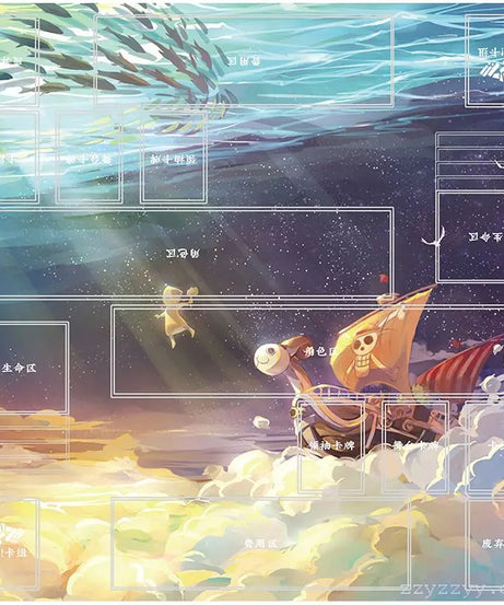 Anime Playmat DIY OPCG Two-player Card Pad New ONE PIECE Duel Plate Luffy Rubber Card Pad Battle Board Game Pad Festival Gift
