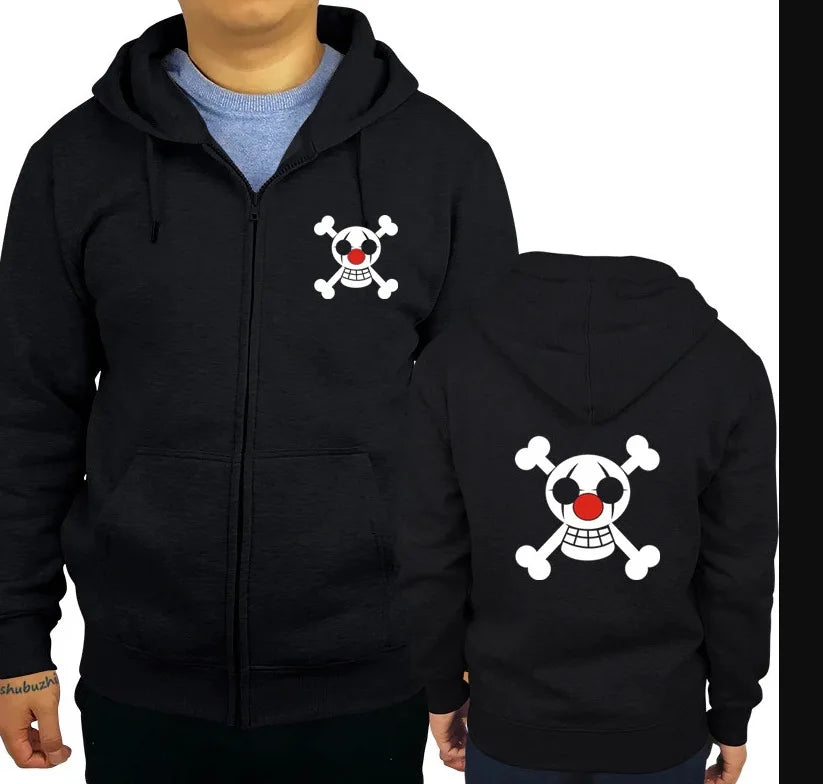 One Piece Anime Women Zip Up Hoodie Jacket Spring Autumn 2New Fashion Mens Sweatshirt Couple Promozed Clothes Coats