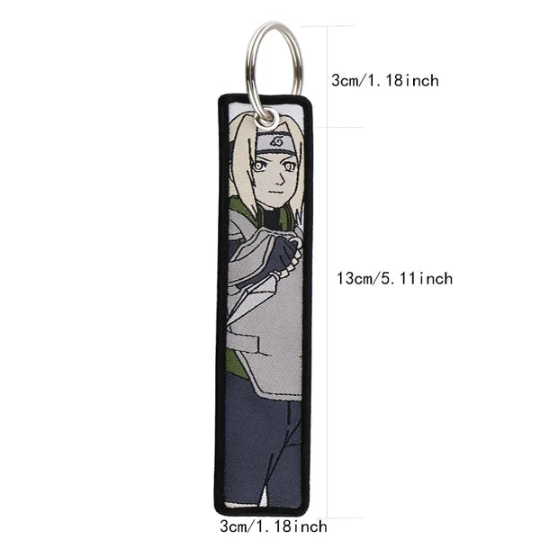 Naruto Embroidered Anime Key Tag – Unique Manga Keychain & Backpack Accessory
